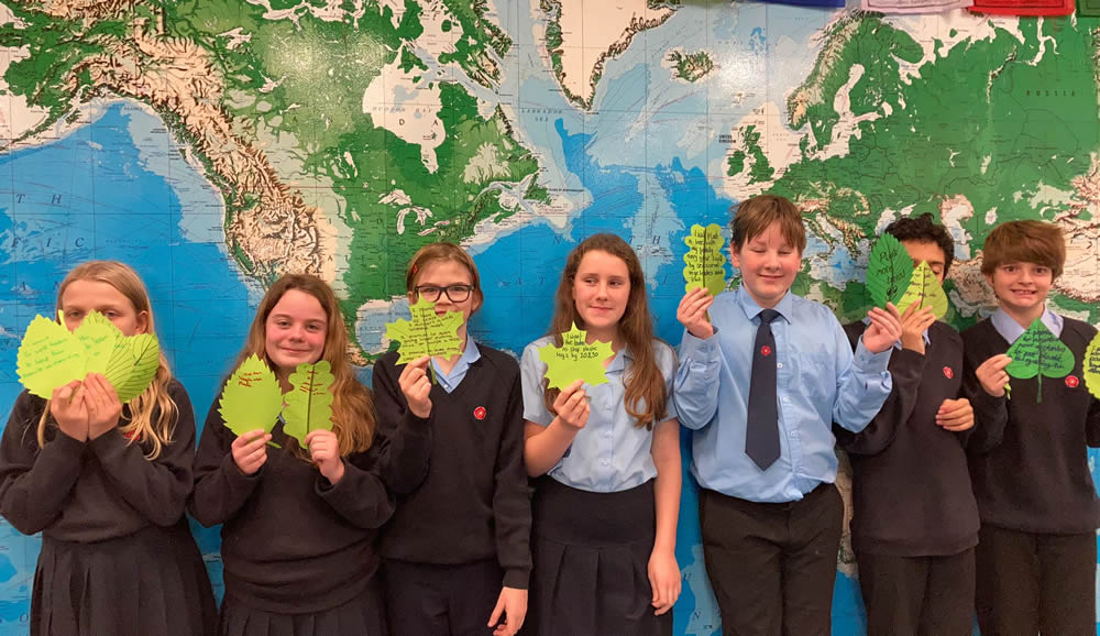 Geography Club make climate promises - Sackville School